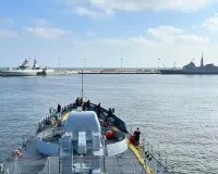 भारतीय नौसेना का जहाज 'तबर' मिस्र के अलेक्जेंड्रिया और 'सुनयना' सेशेल्स पहुंचा