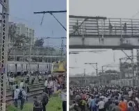 मुंबई : माटुंगा में ओवरहेड का वायर टूटने से मध्य रेलवे की सेवा प्रभावित