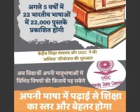 केंद्र सरकार ‘अस्मिता’ पहल के तहत 5 वर्षों में 22 भारतीय भाषाओं में 22000 पुस्तकें करेगी तैयार