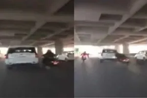 दिल्ली : सोशल मीडिया पर वायरल हुआ हिट और रन का वीडियो, तेज रफ़्तार स्कार्पियो ने मारी बाइक सवार को टक्कर