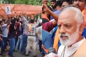 राहुल गांधी के अहमदाबाद आगमन पर विहिप का विरोध प्रदर्शन, दर्जनों कार्यकर्ता हिरासत में